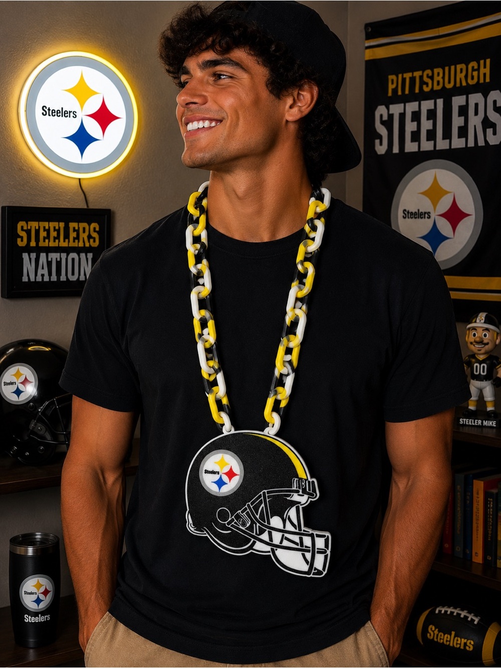 Pittsburgh Steelers Hype Chain Necklacd